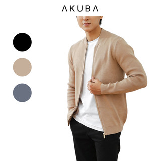 Áo khoác len nam Akuba vải dệt kim mềm min form slimfit phong cách trẻ trung 02G0044