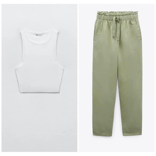 áo ba lỗ croptop Zara authentic