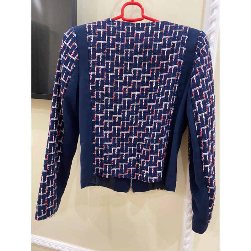 Áo khoác vải tweed hm auth sz 34