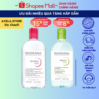 Nước Tẩy Trang Biodermal 500ml Của Pháp Chính Hãng Cho Da Dầu Mụn Và Da Nhạy Cảm Da Thường