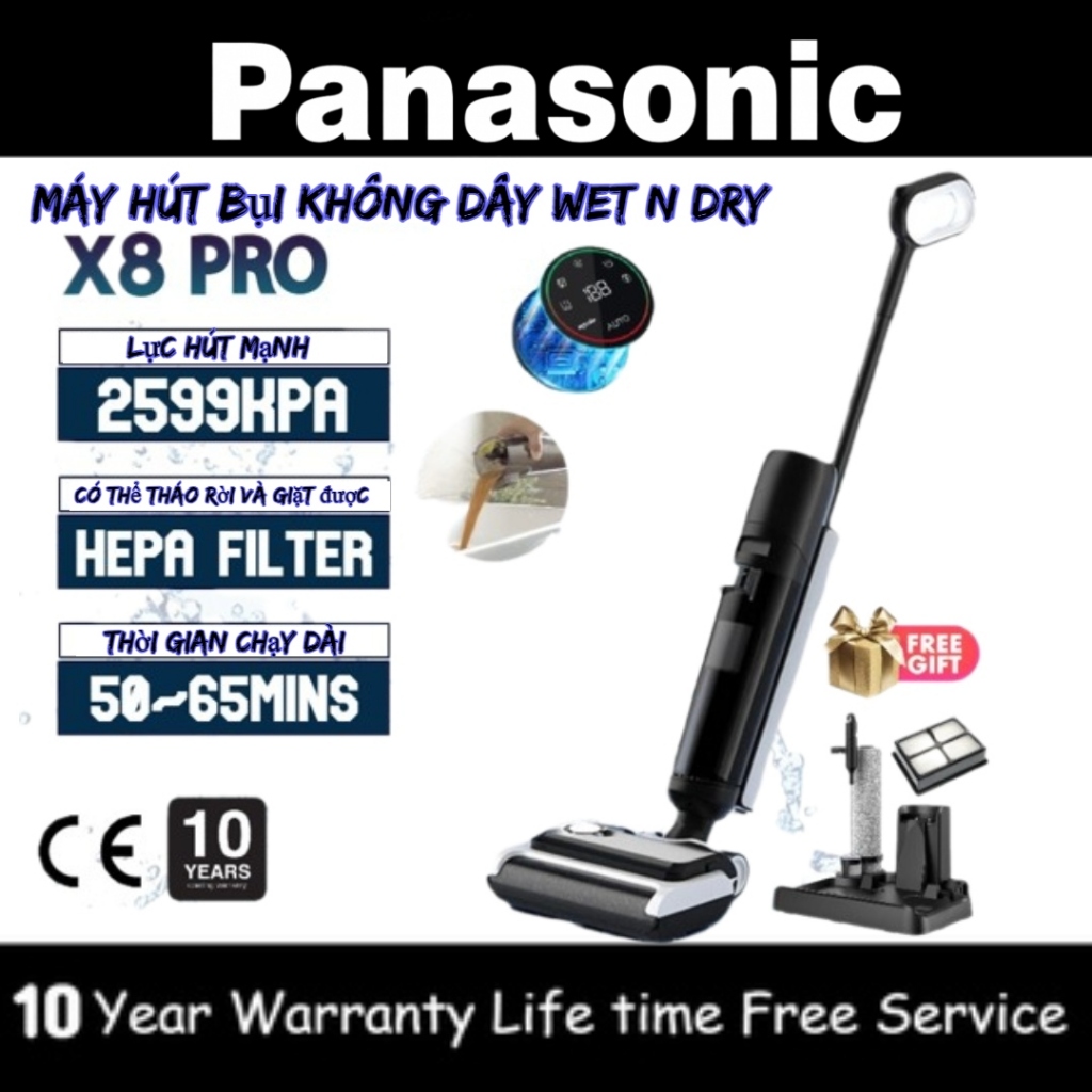 Máy Hút Bụi Khô & Ướt X8 PRO / X9 PRO | Cây Lau Nhà Thông Minh Diệt Khuẩn 99.9% | hàng sẵn có