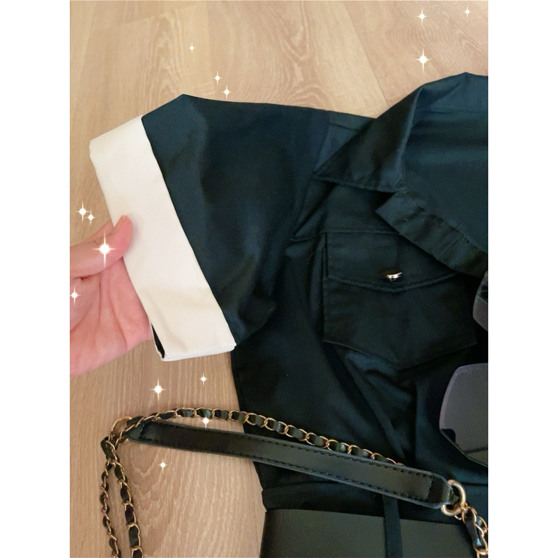 ĐẦM SƠMI VẢI KAKI DÀY DẶN