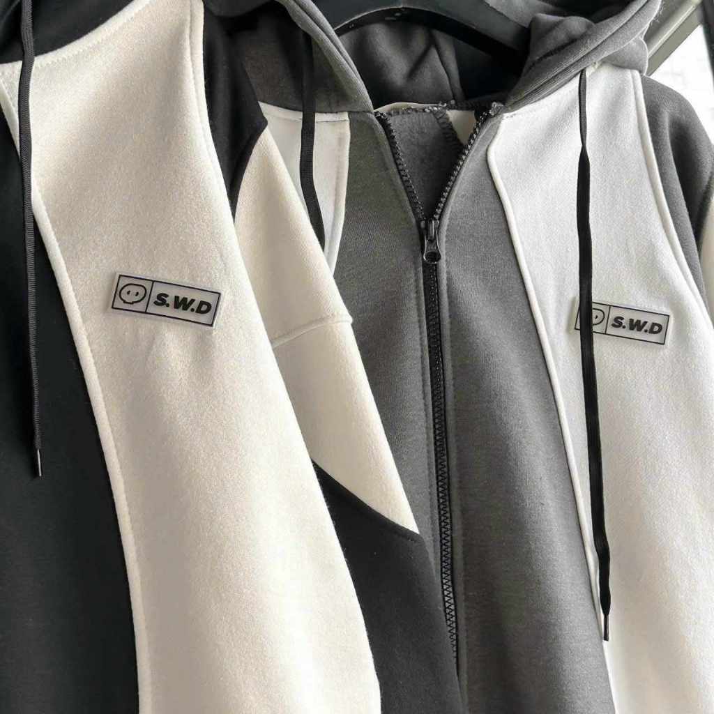 Áo khoác zip nữ-Áo hoodie zip local brand Panacea.Studio vải nỉ tàu dày dặn không xù lông