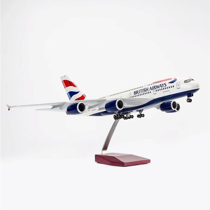 Mô hình Máy bay trưng bày, Mô hình tĩnh máy bay lắp ráp 47cm bằng kim loại chính hãng