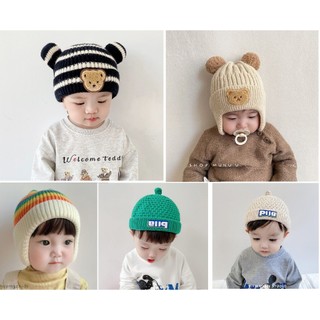 Mũ len cho bé 1-4 tuổi đáng yêu, mũ len Hàn trẻ em đáng yêu