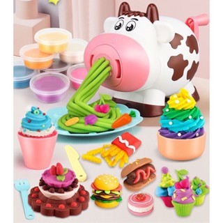 Đồ chơi bò sữa làm mì - bún bằng đất nặn dream clay 19 chi tiết
