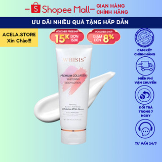 Kem Dưỡng Thể Trắng Da Chống Nắng, Nâng Tone WHISIS Premium Collagen Whitening Body Lotion 200ml