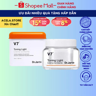 Kem Dưỡng Trắng Tái Tạo Da V7 Toning Light Dr.Jart+ Hàn Quốc Chính Hãng trắng da bật tone tức thì 50ml-15ml