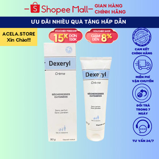 Kem Dưỡng Da Chống Nẻ Pháp Dexeryl Crème 50g - Kem Nẻ Dưỡng Ẩm Da Hỗ Trợ Cải Thiện Da Khô, Nứt Nẻ