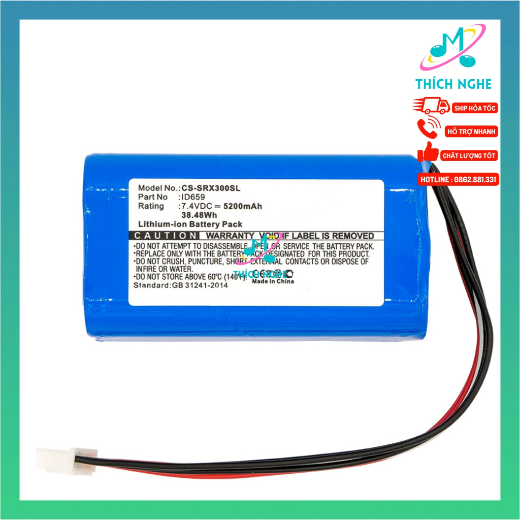 Pin Loa Sony SRS XB30 SRS XB40 SRS XB41 SRS X3 CS-SRX300SL có dung lượng cao 7000mAh - thichnghe.vn
