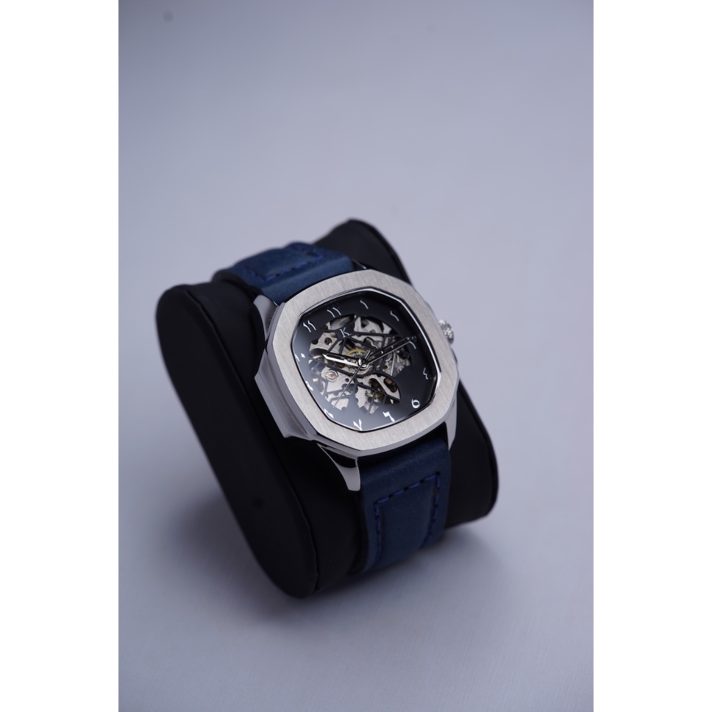 Combo đồng hồ nam KLEIN Malik Sliver x Dây da bò Handmade