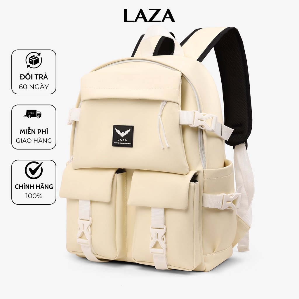 Balo LAZA Mid Backpack 496 - Da PU nhập khẩu chống thấm - Chính hãng phân phối