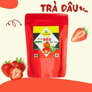 Trà dâu hòa tan gói 500g nguyên liệu pha chế
