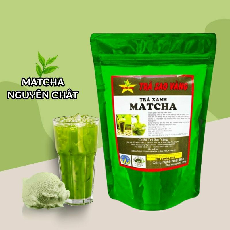 Bột Matcha Nguyên Chất 100g - Công Nghệ Nhật Bản