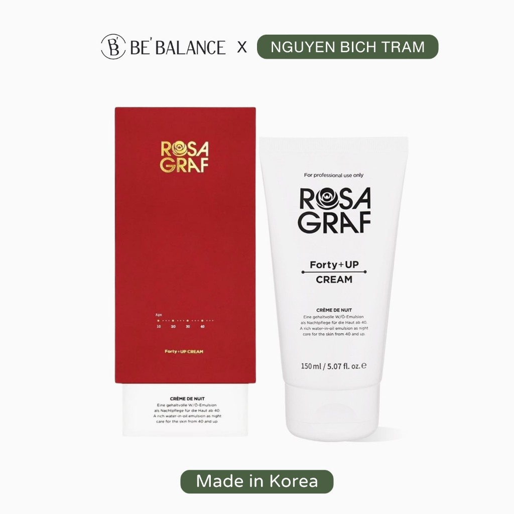 Kem dưỡng ROSAGRAF Forty Plus Up Cream 150ml Bebalance