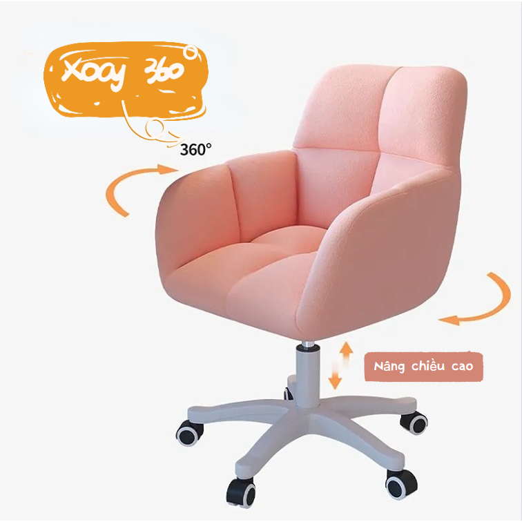 ♕❉▬Ghế trang điểm phòng ngủ bé gái, ghế máy tính đơn giản, ghế văn phòng học tập ký túc xá