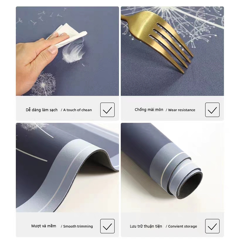 （Hút nước- Mềm - Chống trượt -Êm）Thảm nhà bếp, Thảm phòng tắm cho khách