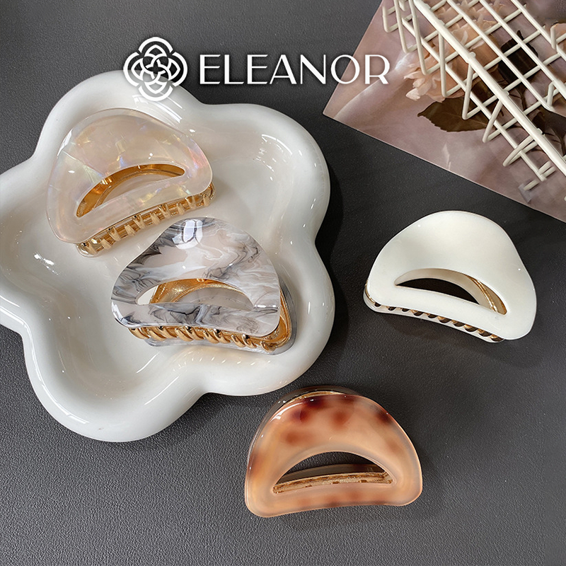 Kẹp tóc nữ càng cua Eleanor Accessories kiểu dáng basic phụ kiện tóc 6469