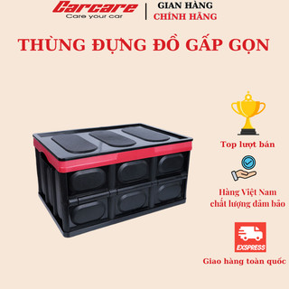 Thùng đựng đồ ô tô gấp gọn để cốp xe, Hộp đựng đồ đa năng gấp gọn 30L, 56L