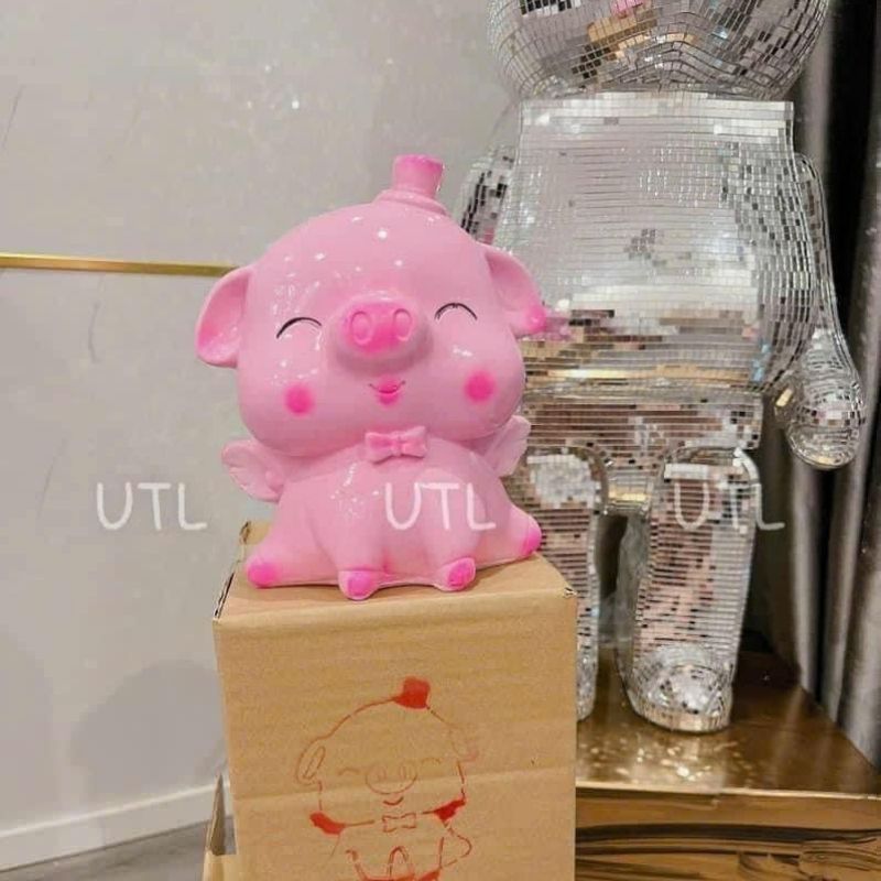 Heo đất thiên thần cánh tiên ống heo tiết kiệm siêu dễ thương XIAOMIMI