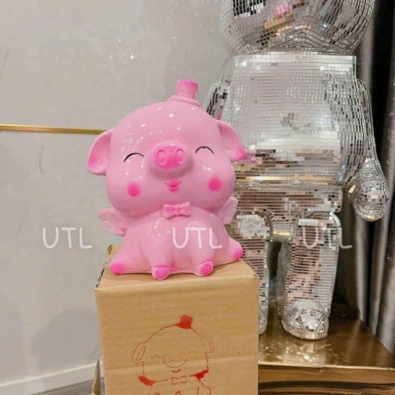 Heo đất thiên thần cánh tiên ống heo tiết kiệm siêu dễ thương XIAOMIMI