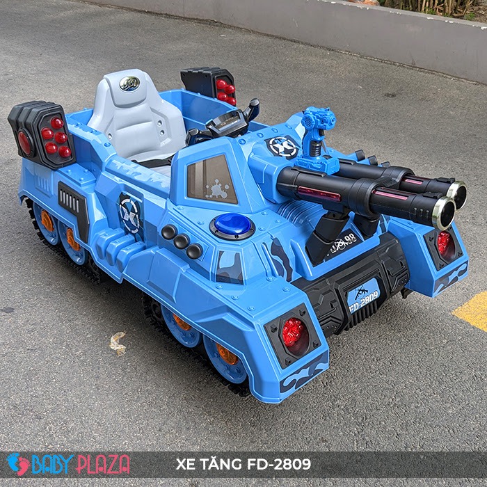 Xe tăng chạy điện cho bé Baby Plaza FD-2809