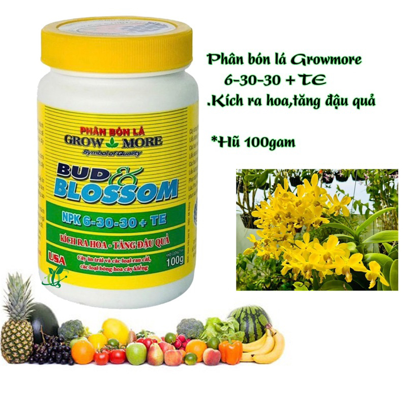 Phân Bón Lá 6-30-30 Growmore Kích Hoa – Phát Triển Bộ Rễ,hũ 100gam