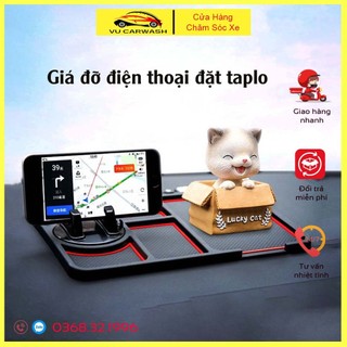 Giá đỡ điện thoại di động trên ô tô - Thảm chống trượt đa chức năng kèm bảng số điện thoại liên lạc