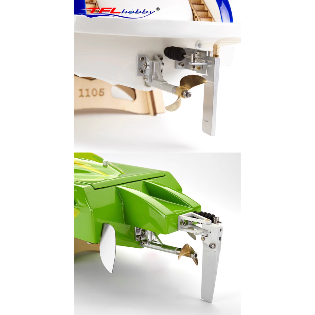 Ụ chân vịt 50mm/70mm cáp 4mm cho tầu/cano điều khiển từ xa