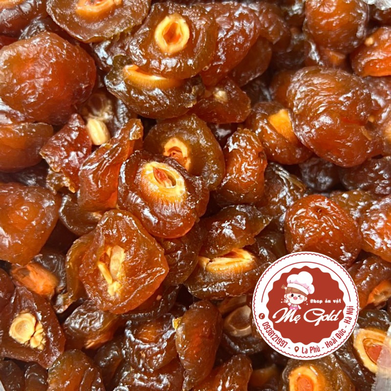 Ô mai đào nâu bổ đôi sấy dẻo chua ngọt