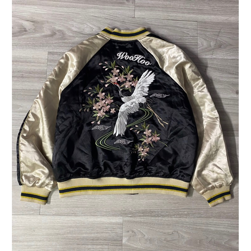 Sukajan 2hand chất lượng cao vải lụa Satin phong cách vintage