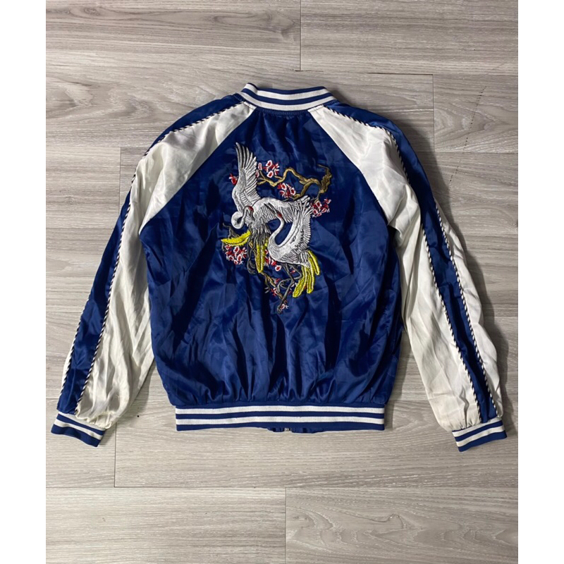 Sukajan 2hand chất lượng cao vải lụa Satin phong cách vintage