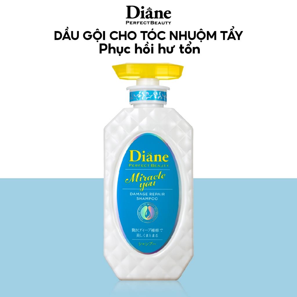 Dầu gội phục hồi hư tổn dành cho tóc nhuộm tẩy Diane Miracle You Damage Repair 450ml