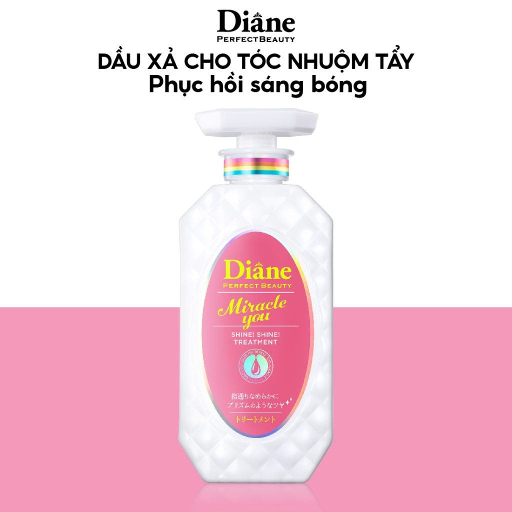 Dầu xả phục hồi sáng bóng dành cho tóc nhuộm tẩy Diane Miracle You Shine Shine Shampoo & Treatment