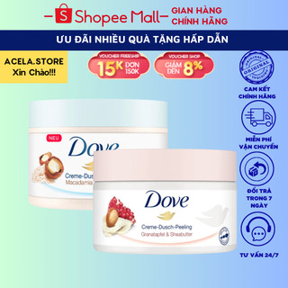 Tẩy Da Chết DOVE Body Giúp Da Mịn Màng Căng Bóng Chính Hãng_ACELA STORE 