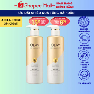 Sữa Tắm OLAY B3+Vitamin C 500ml Dưỡng Trắng Da, Cấp Ẩm Và Đàn Hồi Cho Da ACELA STORE