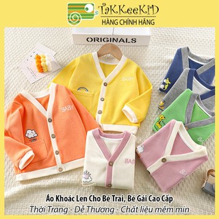 Áo cardigan len, áo khoác len bé trai, bé gái cực dễ thương