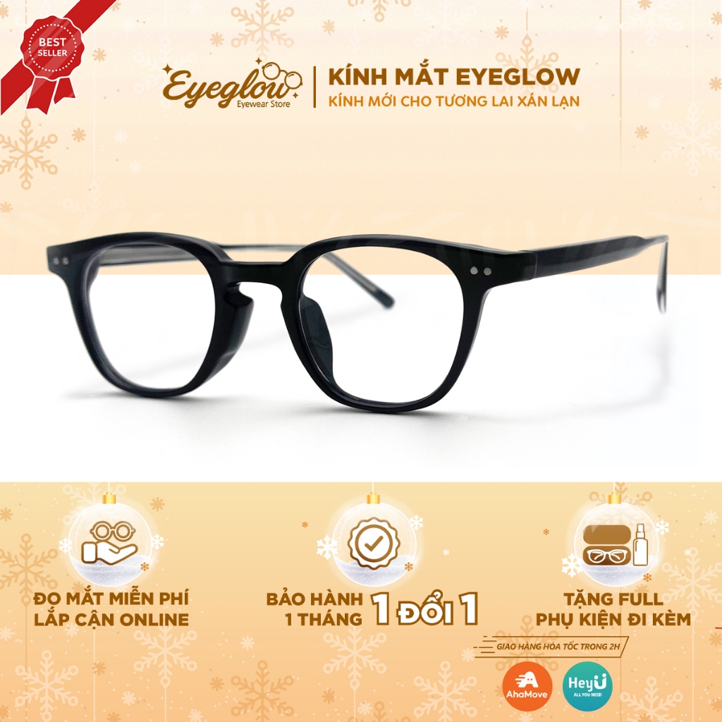 Gọng kính cận thời trang nam nữ EYEGLOW đơn giản dễ đeo phù hợp nhiều gương mặt EG2113