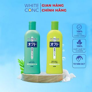 Set Gội Xả Lion Ngăn Gàu Okuto Nhật Bản Chai 320ml - White Conc