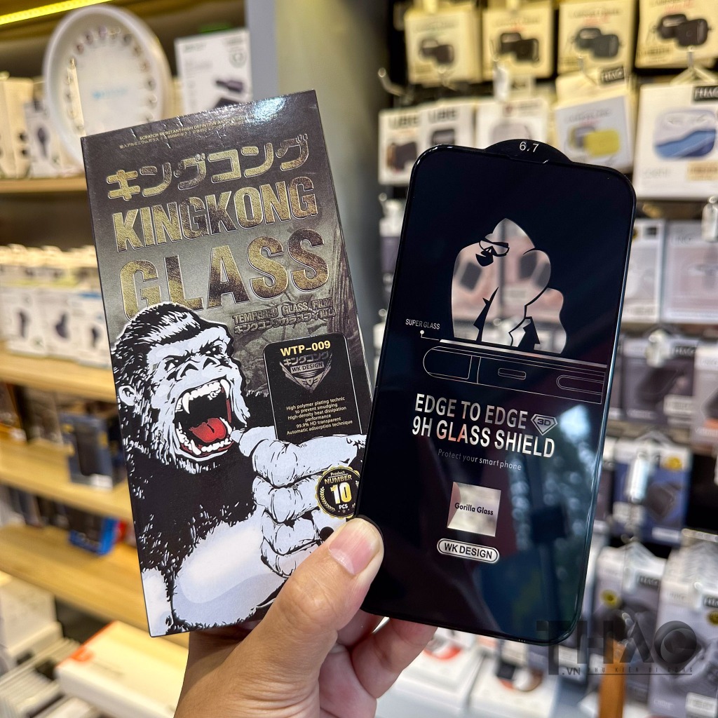 Cường lực Kingkong 3D WTP-009 dành cho lP siêu mượt full màn hình