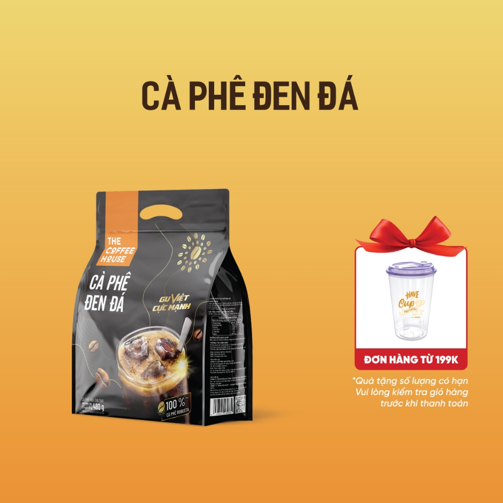 Túi cà phê đen đá The Coffee House (Túi 30 gói x 16 g)