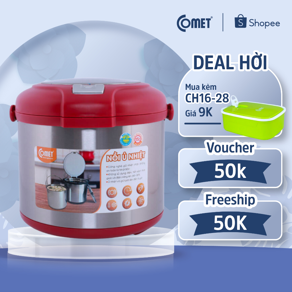 Nồi ủ nhiệt 7.0L COMET - CM7662