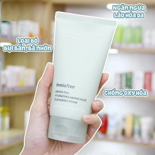 Sữa Rửa Mặt Trà Xanh Innisfree Green Tea Foam Cleanser 150ml / Làm sạch kiểm soát dầu_uyenxinh.cosmetic
