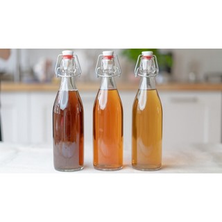 Chai thủy tinh nắp gài 500ml/Bình thủy tinh nắp bật đựng thực phẩm
