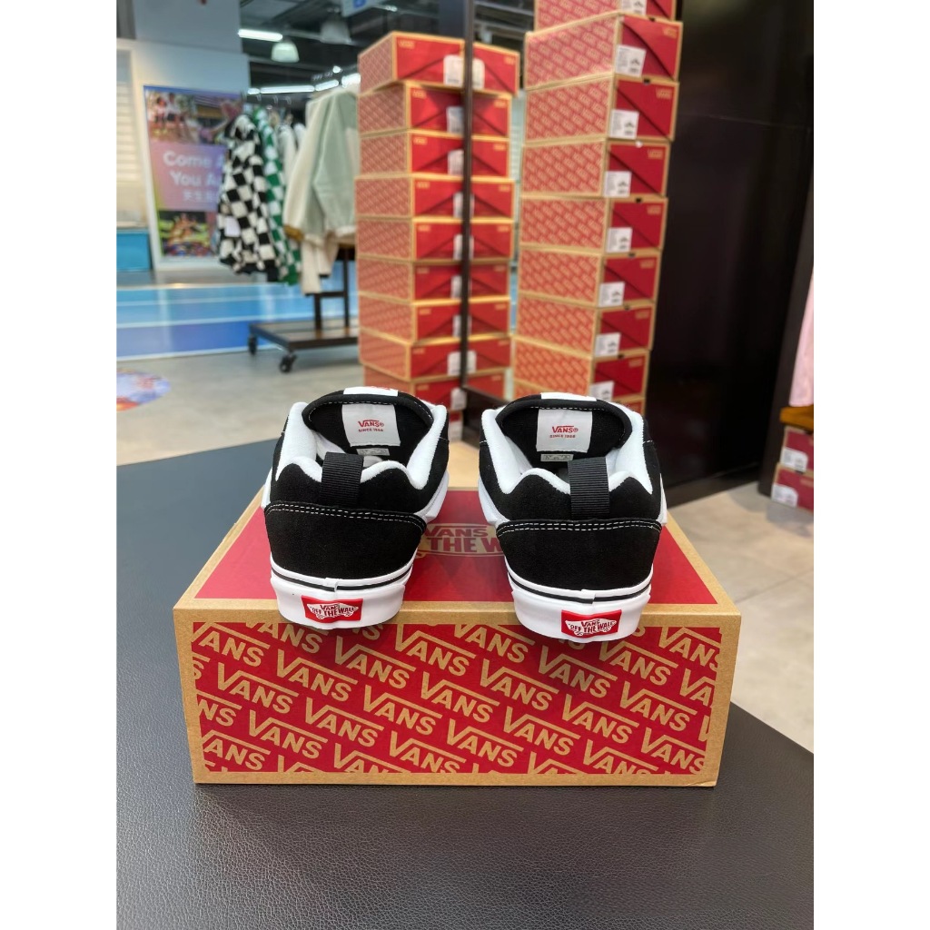 Vans knu skool black white chính hãng chuẩn full box