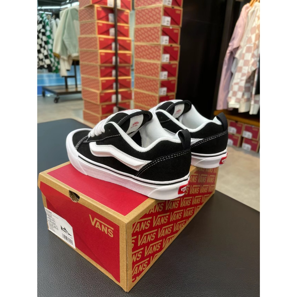 Vans knu skool black white chính hãng chuẩn full box