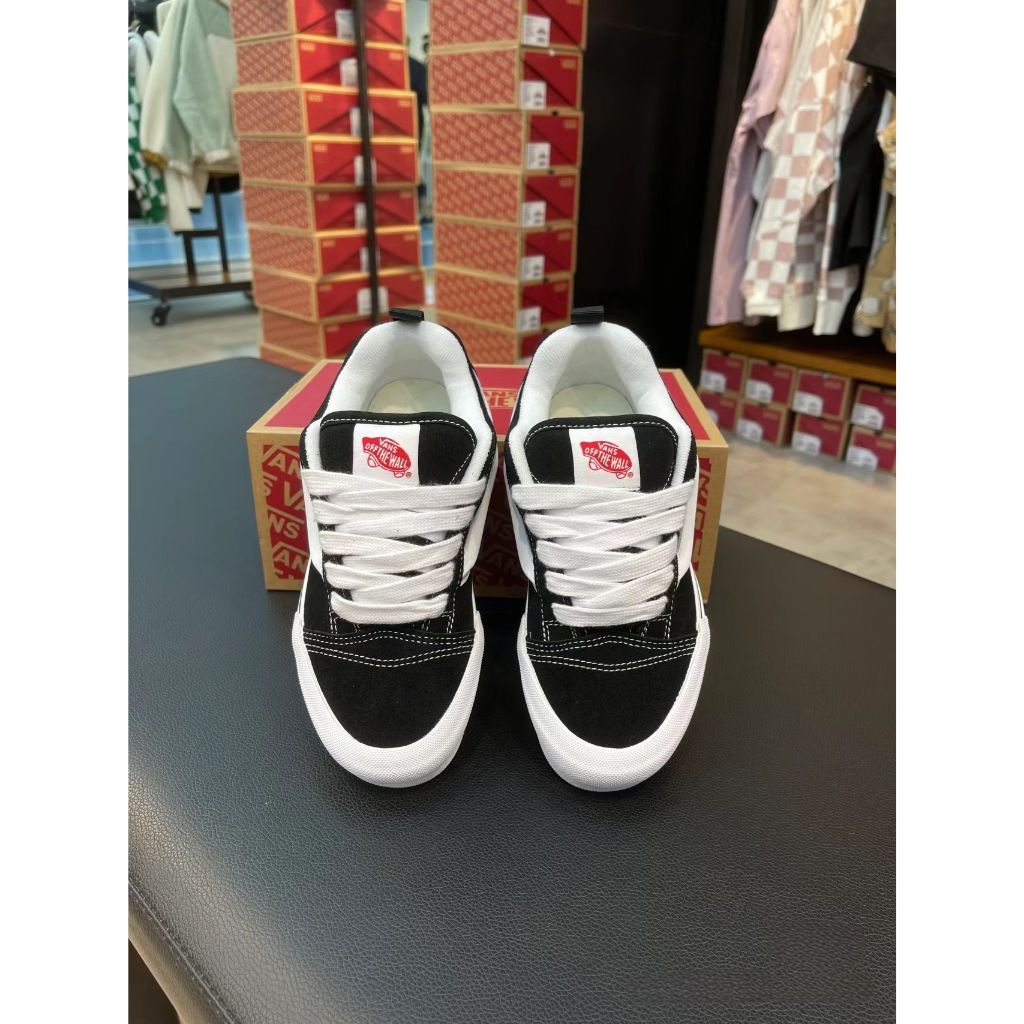 Vans knu skool black white chính hãng chuẩn full box