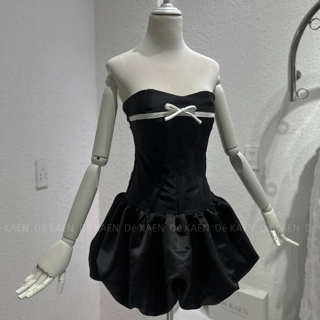 - ĐẦM CÚP DÁNG CORSET PHỐI NƠ SIÊU XINH  - LORIE DRESS