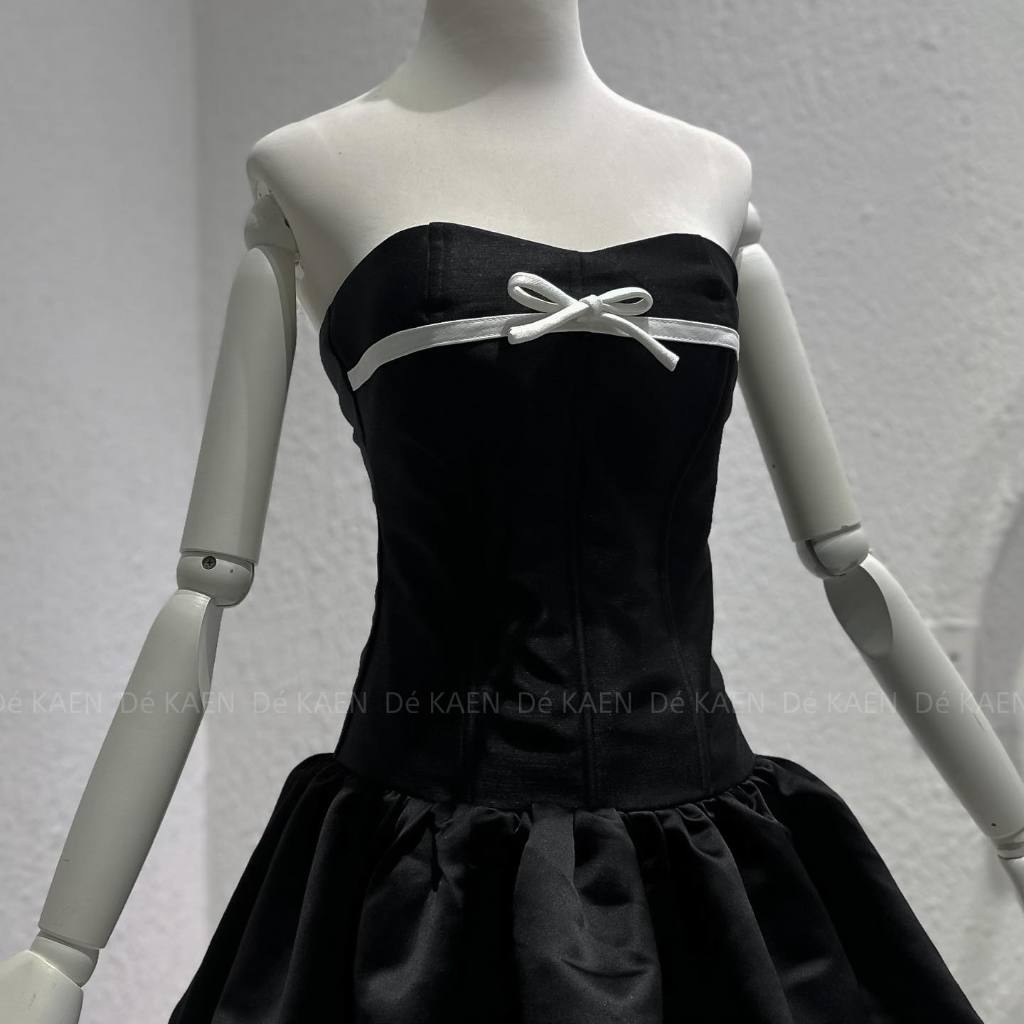 - ĐẦM CÚP DÁNG CORSET PHỐI NƠ SIÊU XINH  - LORIE DRESS