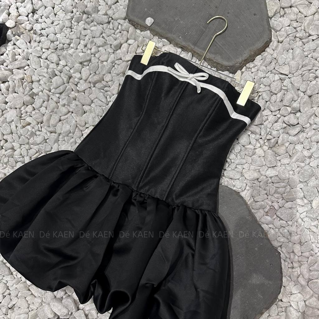 - ĐẦM CÚP DÁNG CORSET PHỐI NƠ SIÊU XINH  - LORIE DRESS